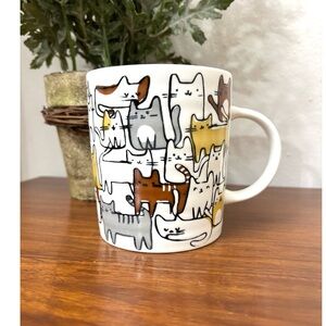 NOVELTY CAT LOVERS COFFEE TEA MUG + KITTY AND FRIENDS LARGE 20 OZ CAT MOM GIFT
